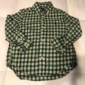 Ralph Lauren green dress shirt 3T
